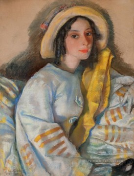 portrait Tableau Peinture - portrait de marietta frangopulo 1922 russe